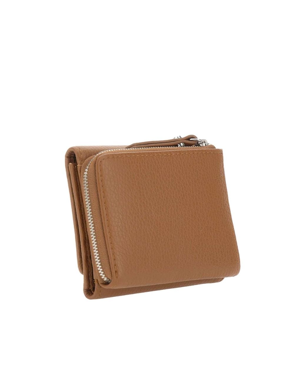 Gianni Chiarini Brown Grain Compact Wallet