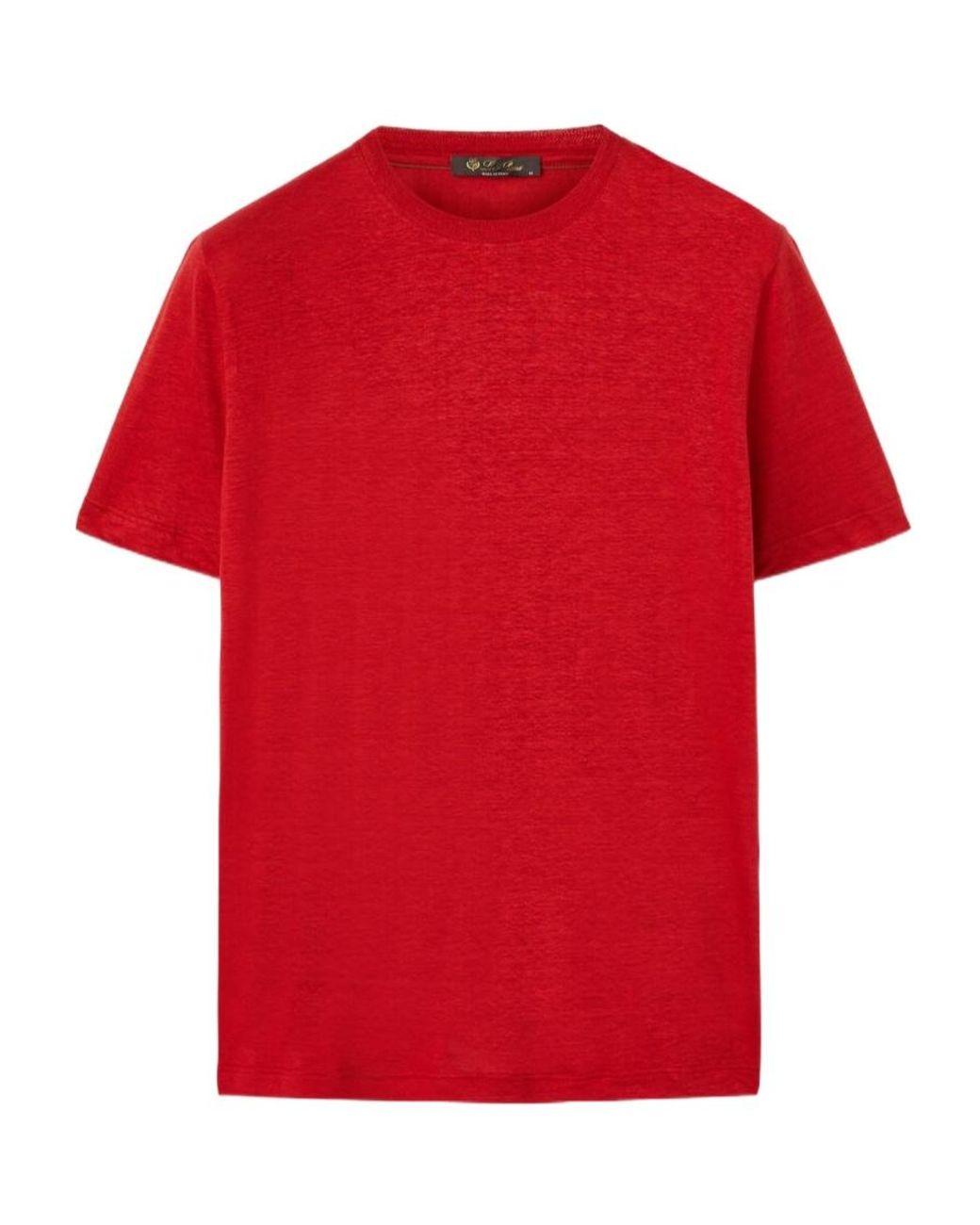 Loro Piana Red Open-Necked Shirt for men