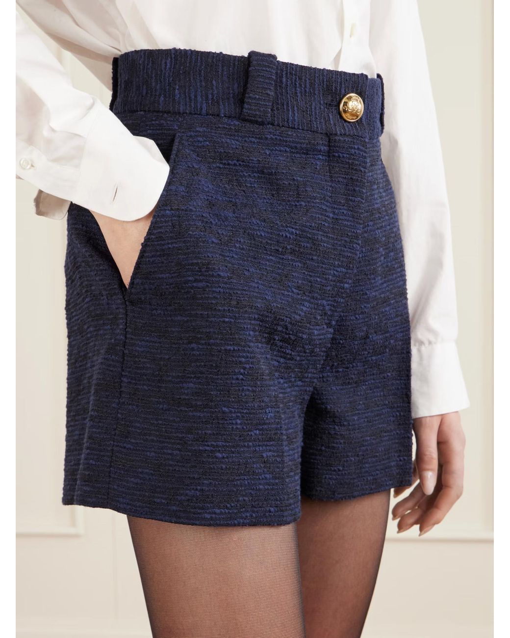 Blazé Milano Blue Button Shorts