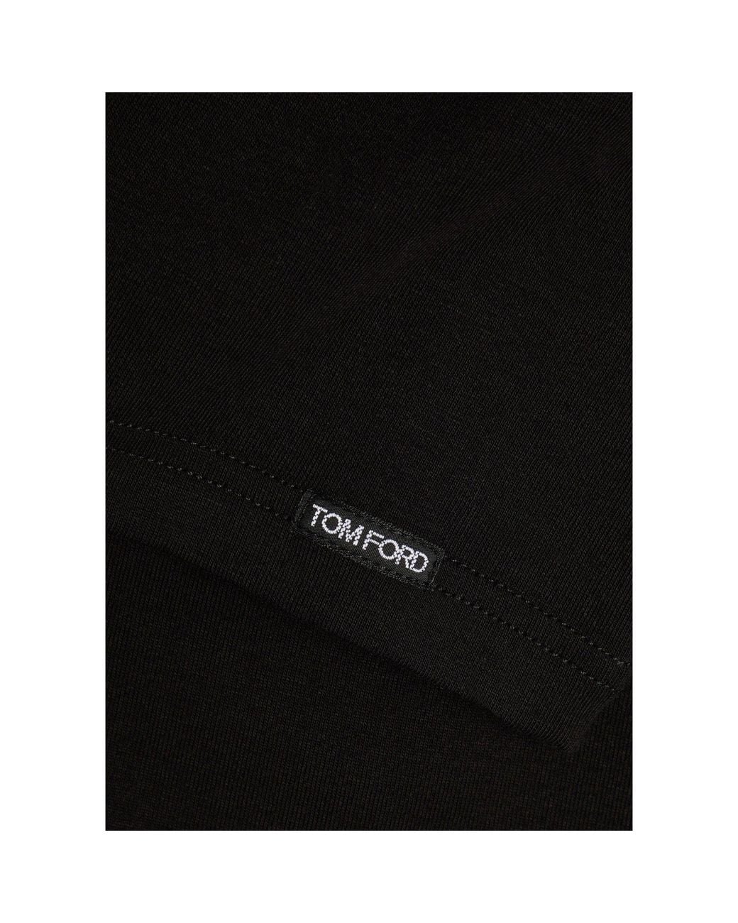 Tom Ford Black Simple And Form-Fitting T-Shirt for men