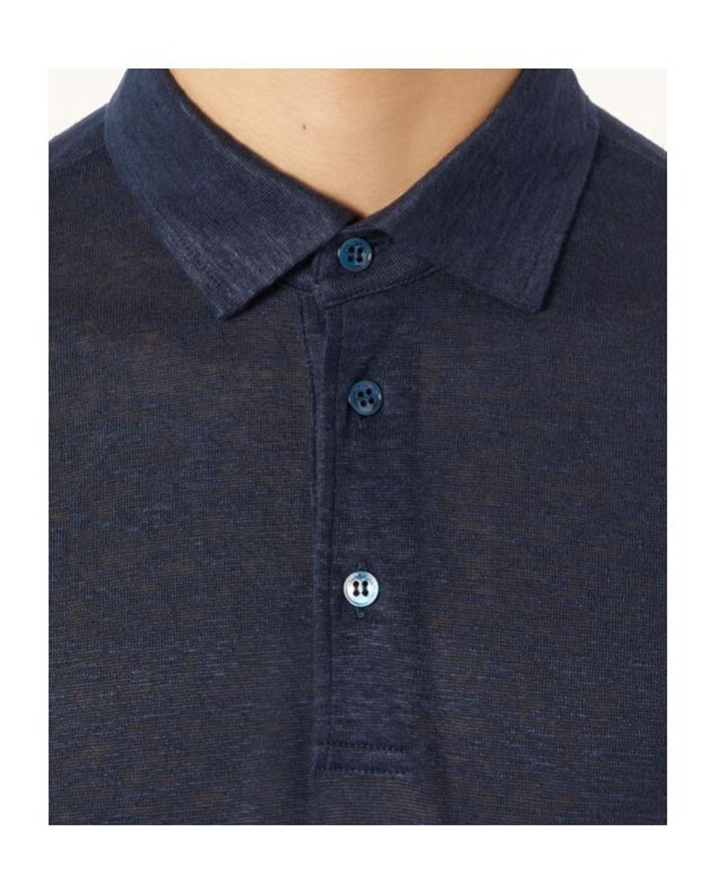 Loro Piana Blue Gargano Polo Shirt for men