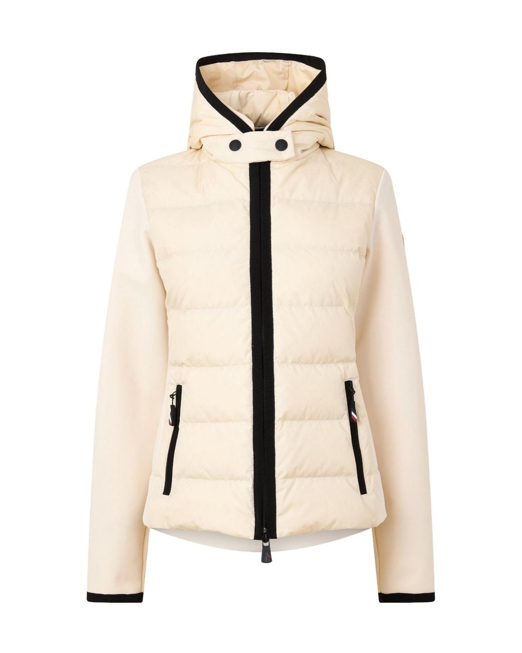 Moncler Natural Hooded Hybrid Puffer Jacket