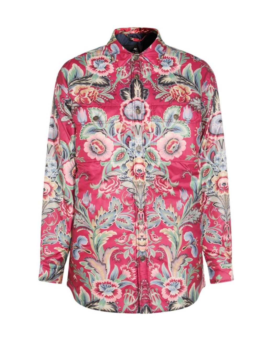 Etro Pink Coats Aubergine