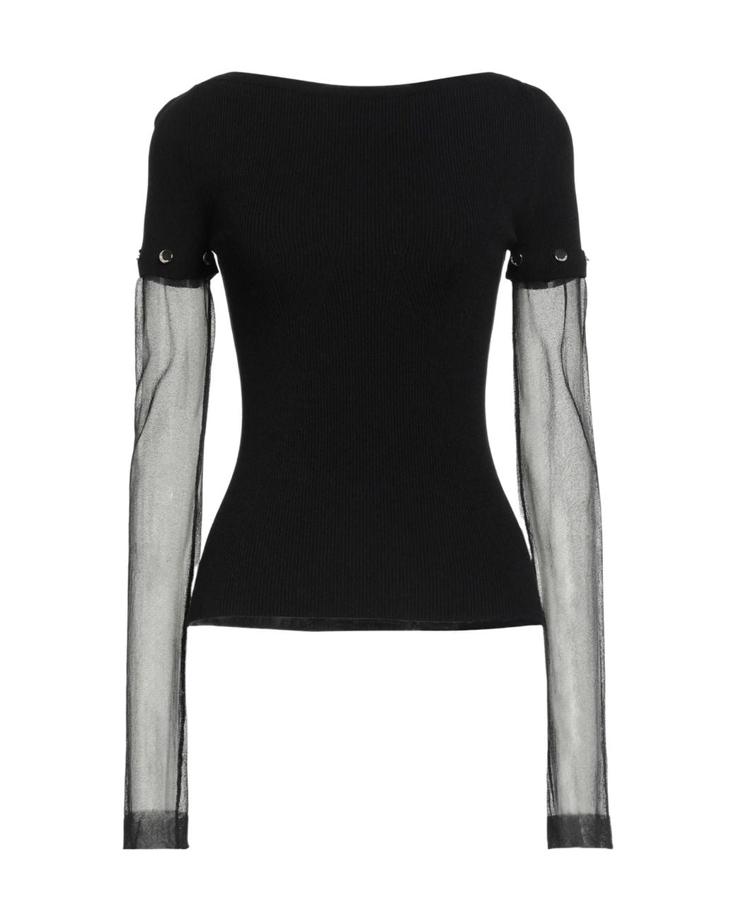 Sportmax Black Simple Solid-Color Top