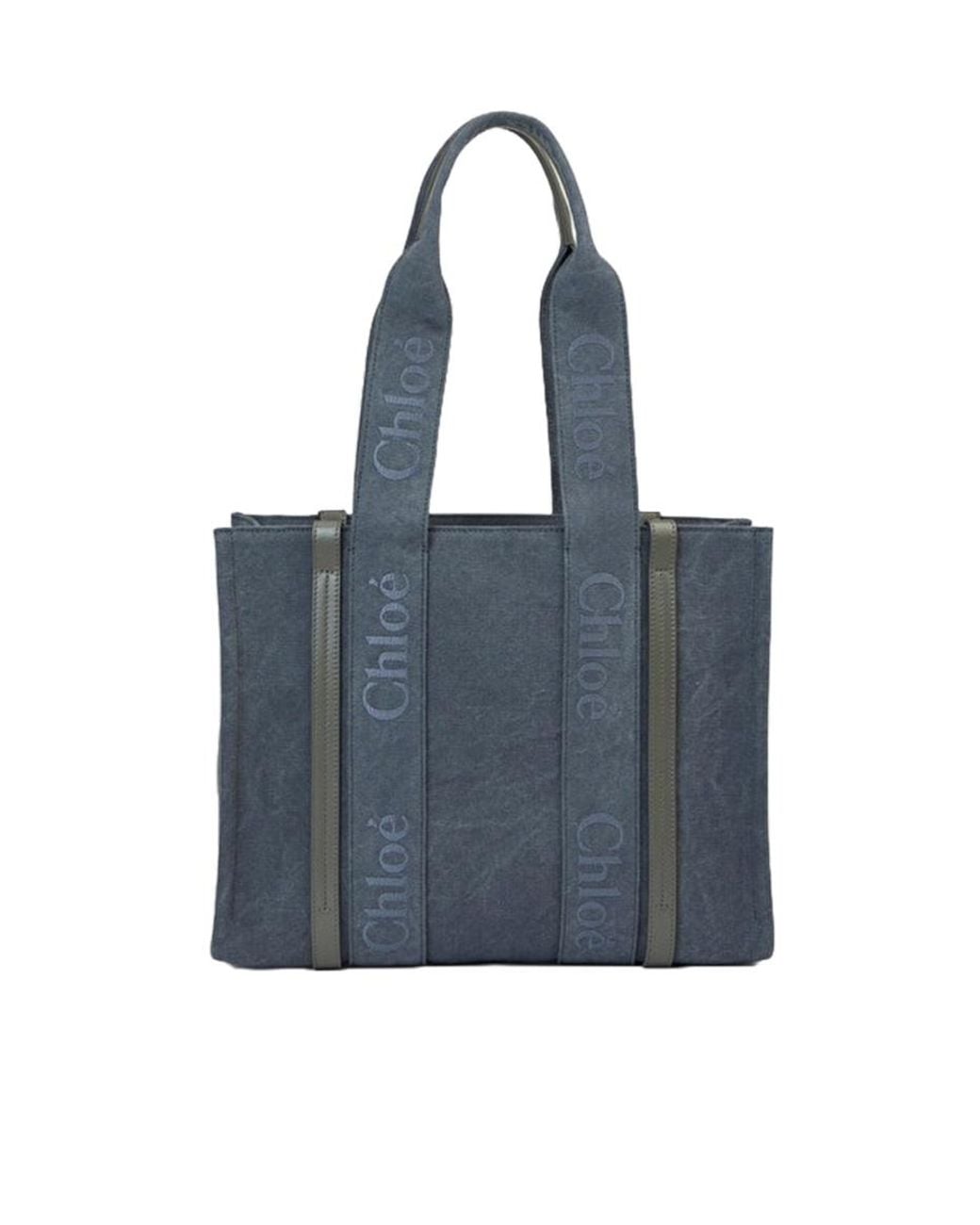Chloé Blue Logo Shoulder Bag