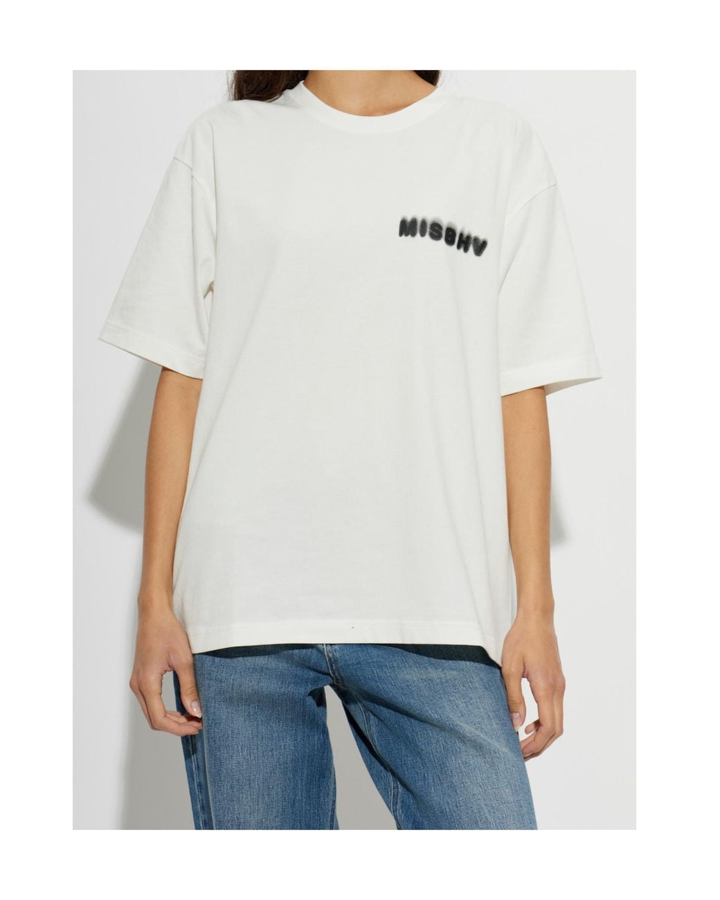 M I S B H V White Community T-Shirt for men