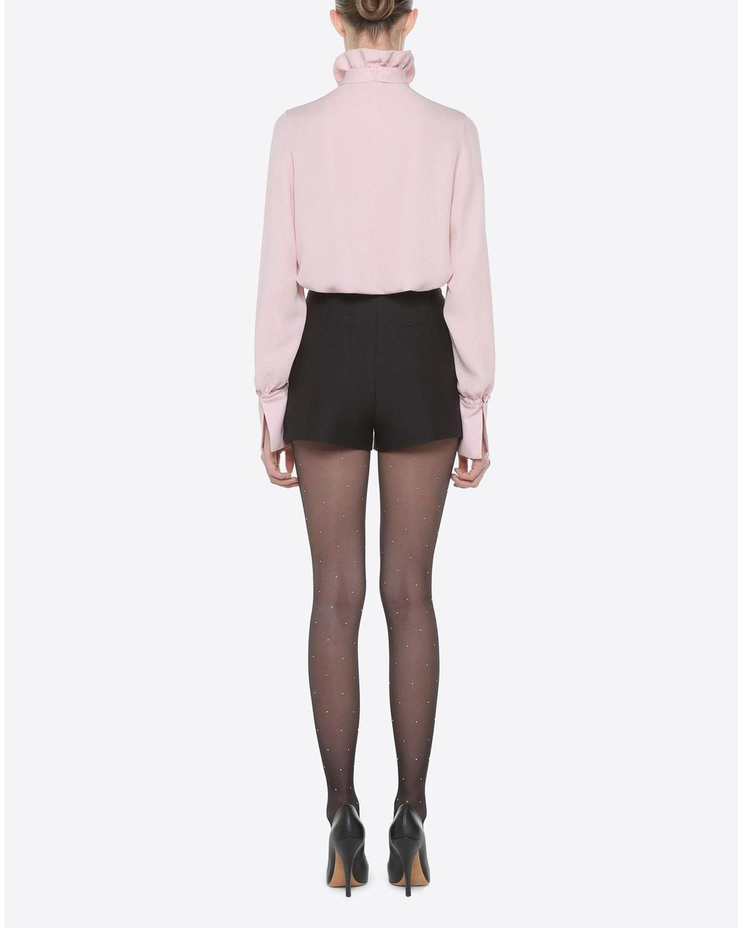 Valentino Black High-Waist Tailored Shorts