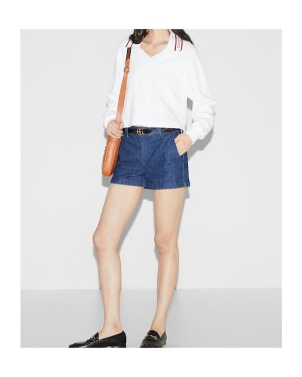 Gucci White Knitted Sweatshirt With Embroidery