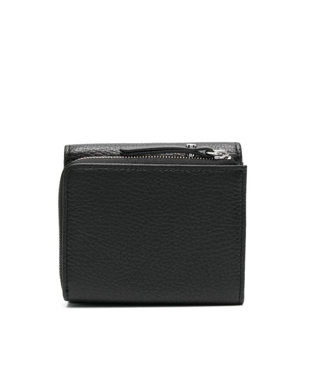 Gianni Chiarini Black Logo Stamp Zipped Wallet
