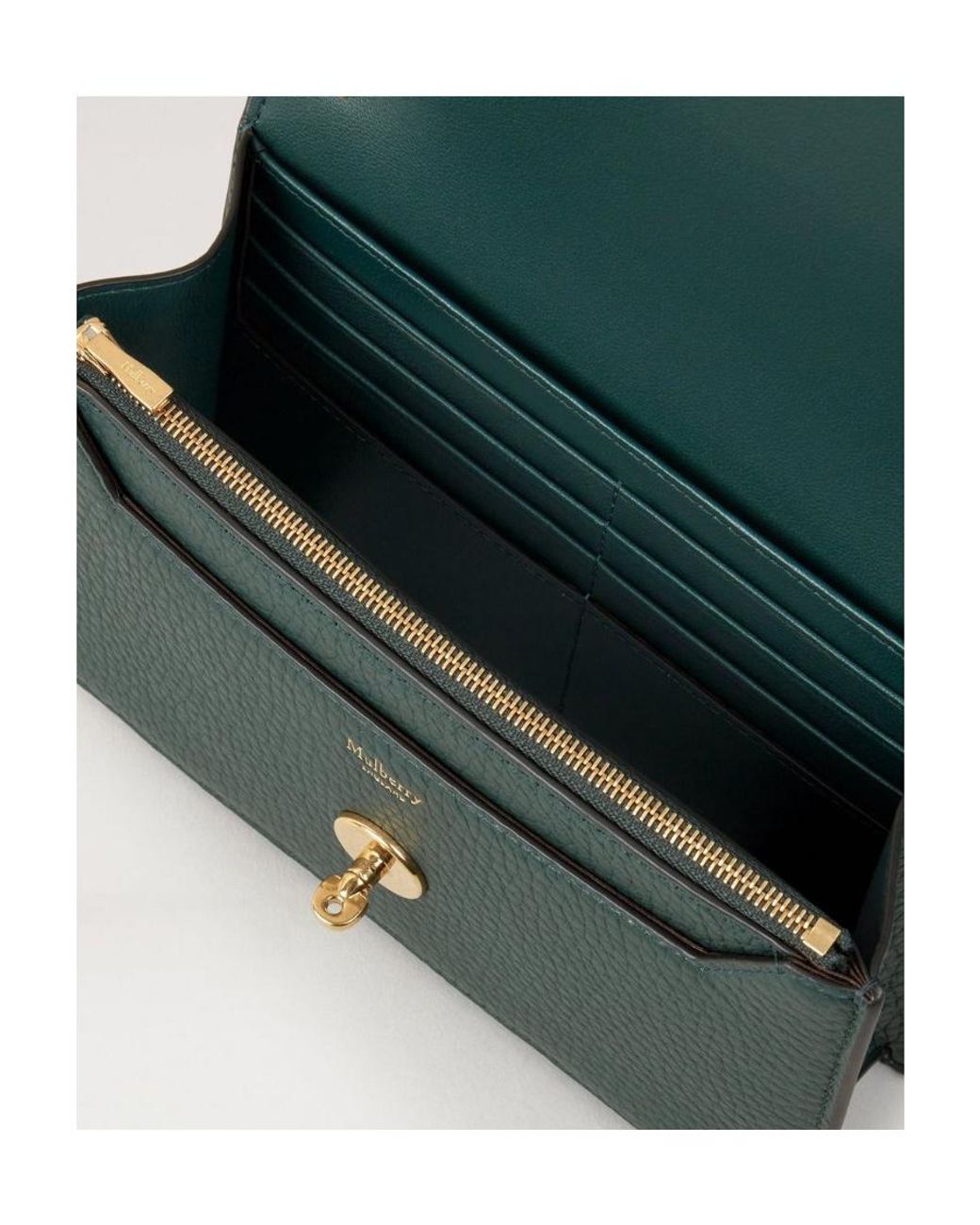 Mulberry Green Darley Chain-Linked Crossbody Bag