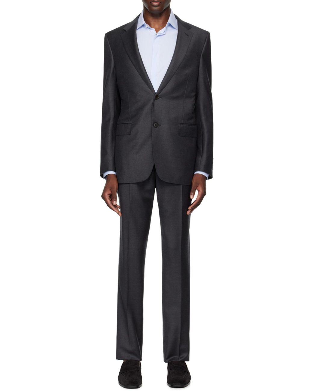 Zegna Black Slim-Cut Single-Breasted Suit for men