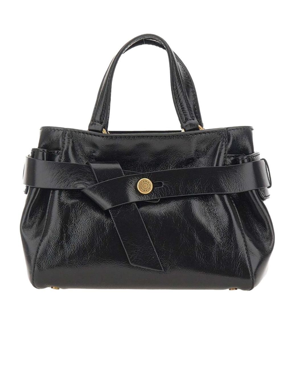 Gianni Chiarini Black Miranda Top Handle Tote Bag