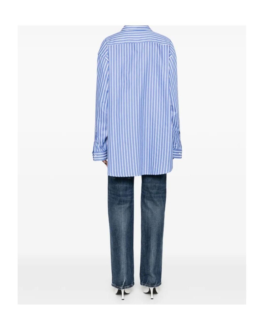 N°21 Blue Striped Pocket Shirt