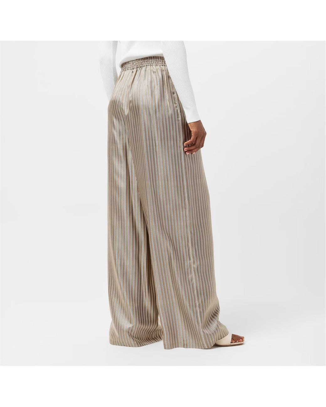 Max Mara Natural Wide Leg Casual Pants