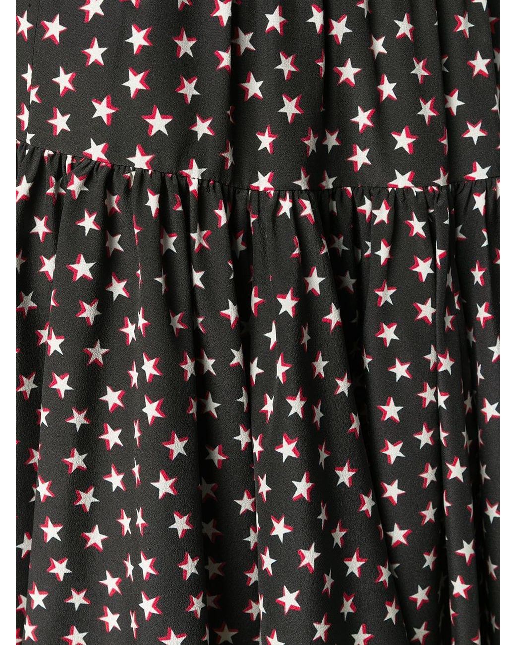 Saint Laurent Black Gathered Skirt