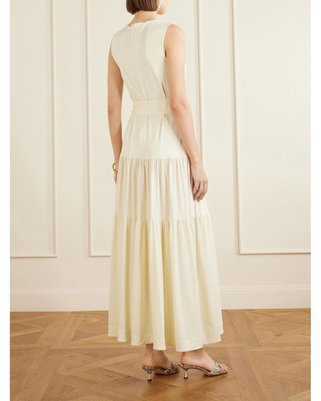 Altuzarra White Jersey Maxi Dress