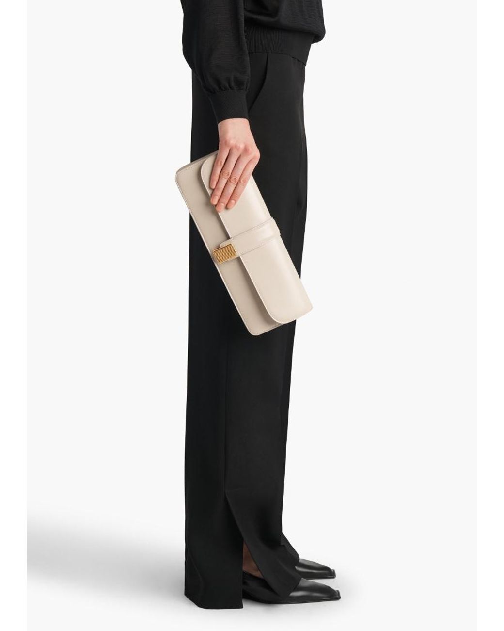 Khaite Natural Blake Clutch Bag