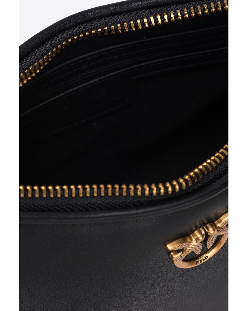 Pinko Black Half Moon Mini Love Bag