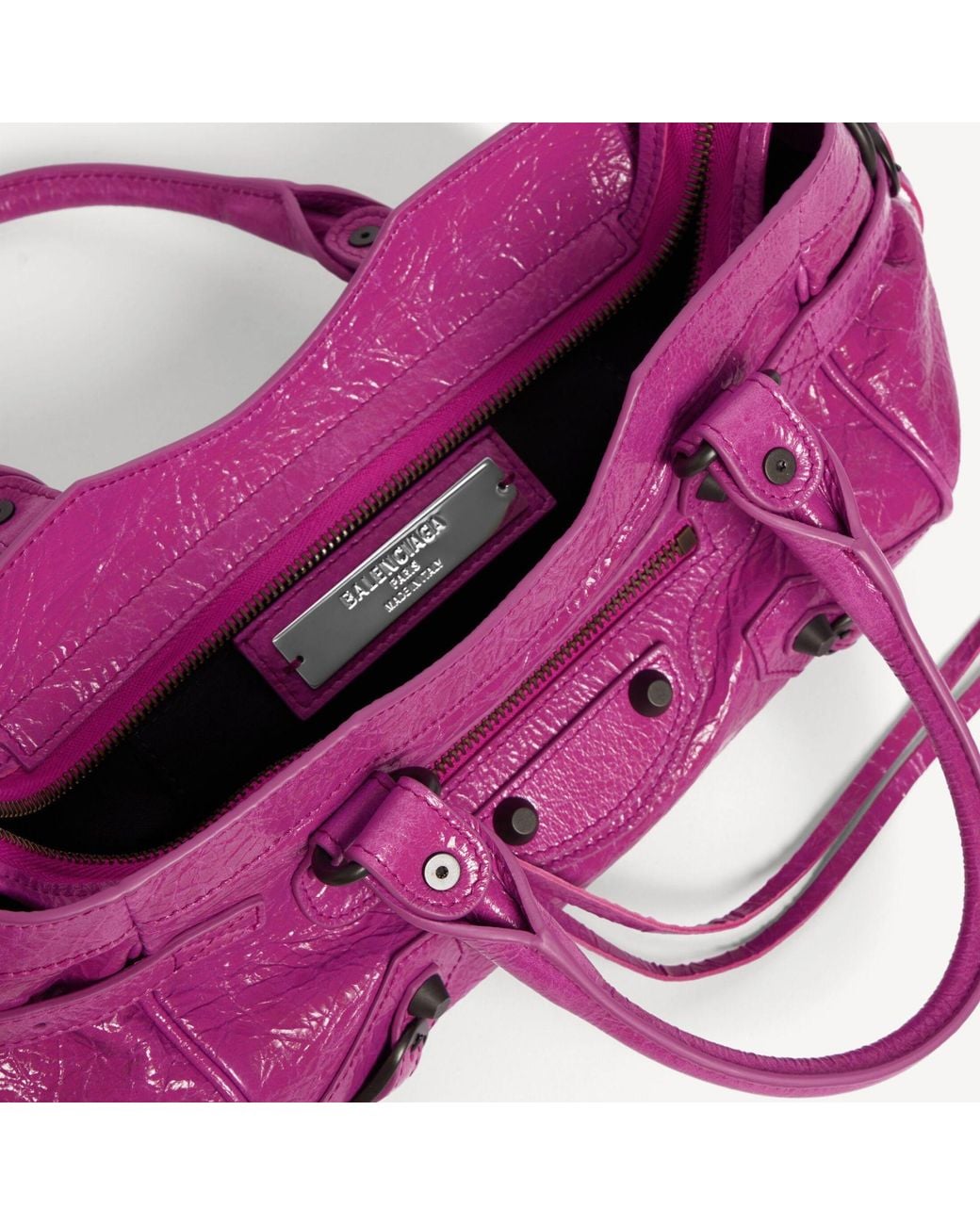 Balenciaga Purple Le City Bag East-West Mini