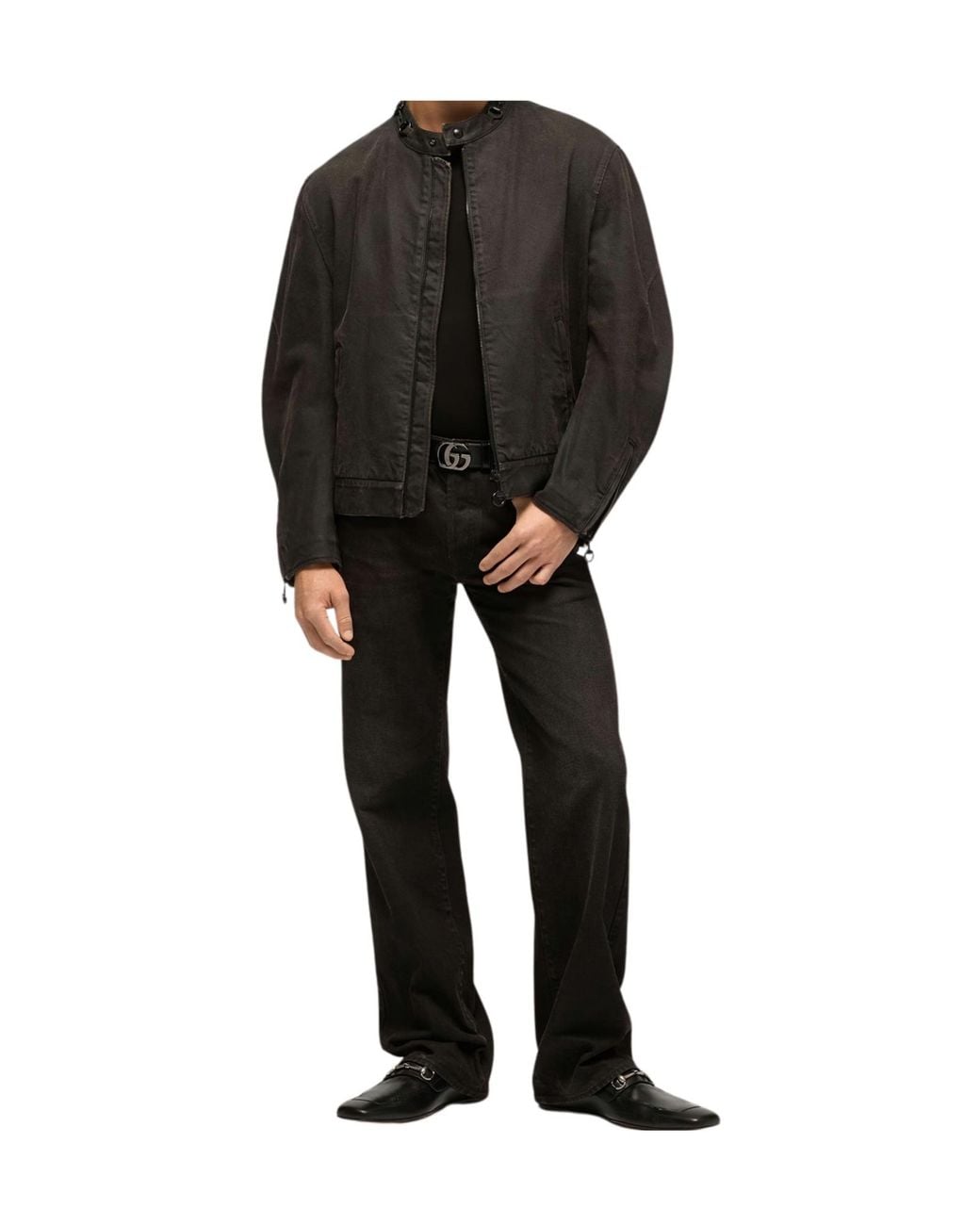 Gucci Gray Horsebit Denim Jacket for men