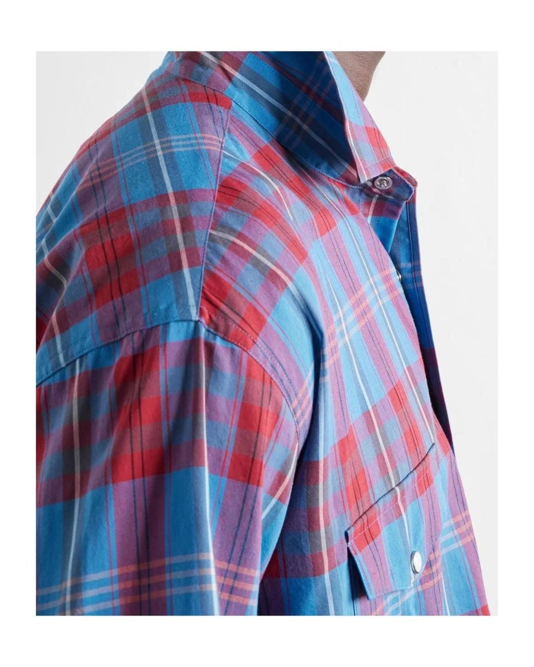 Auralee Blue Long-Sleeved Shirt for men