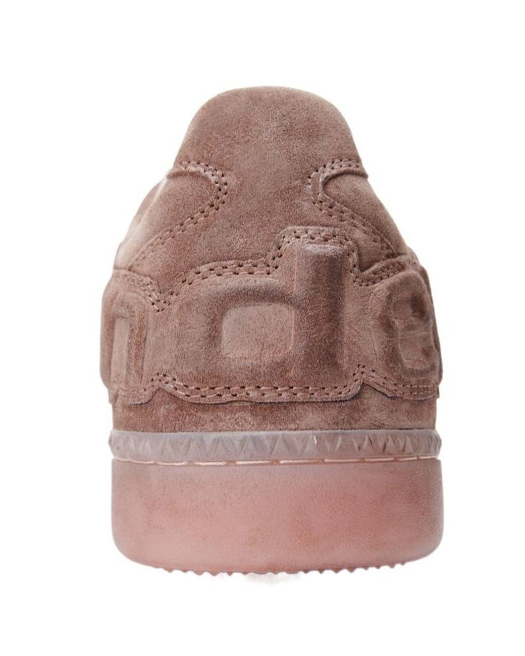 Alexander Wang Brown Lex Logo-Embossed Suede Sneakers