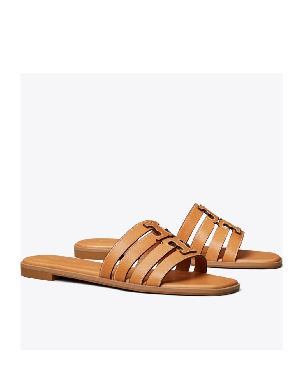 Tory Burch Brown Ines Multi-Strap Sandals