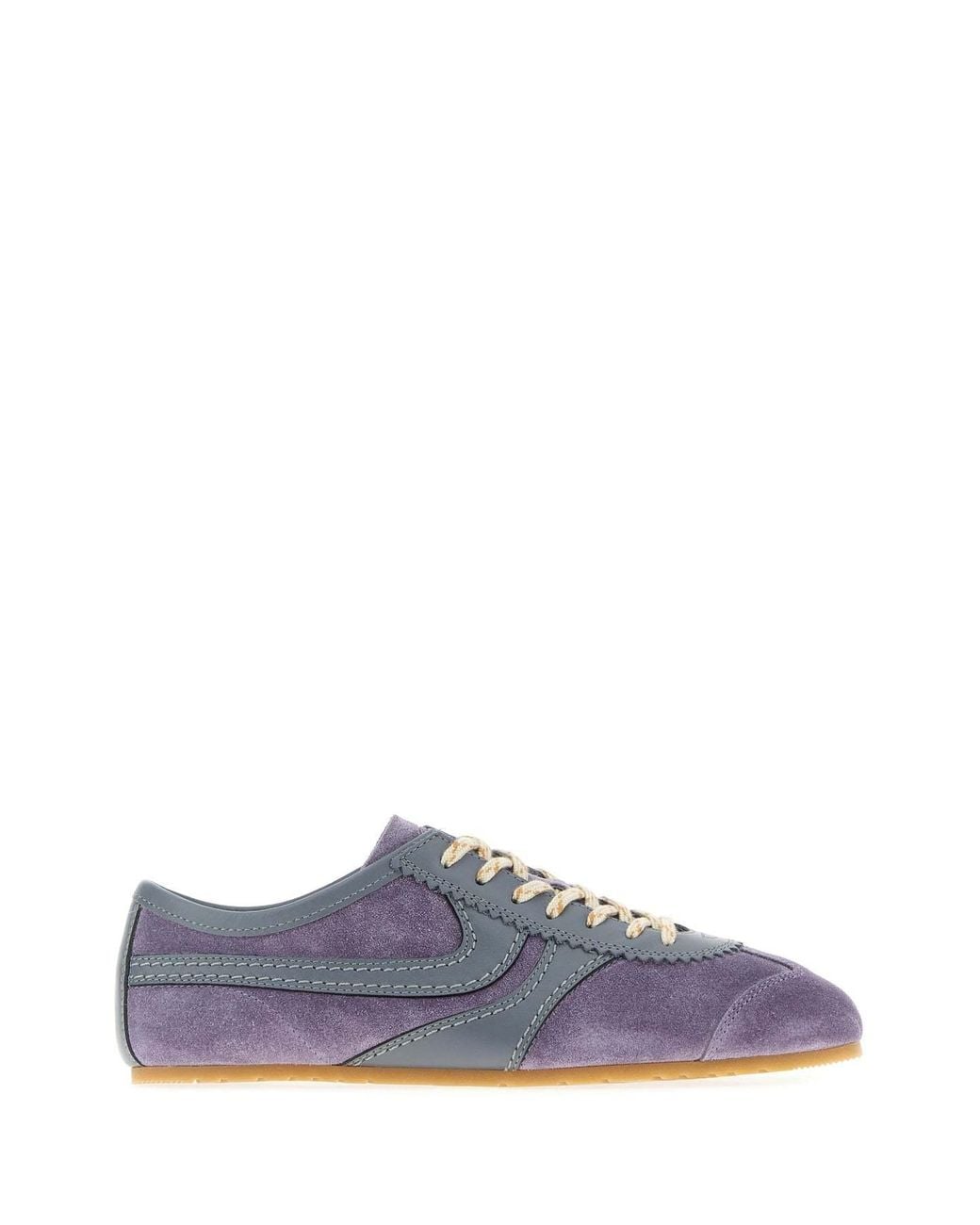 Dries Van Noten Multicolor Lilac Suede Sneakers