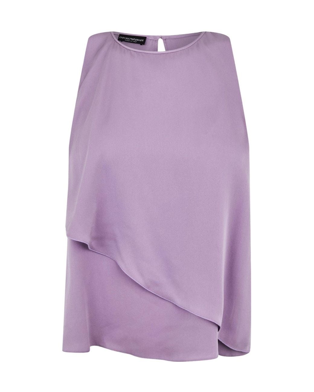 Emporio Armani Purple Sleeveless Top