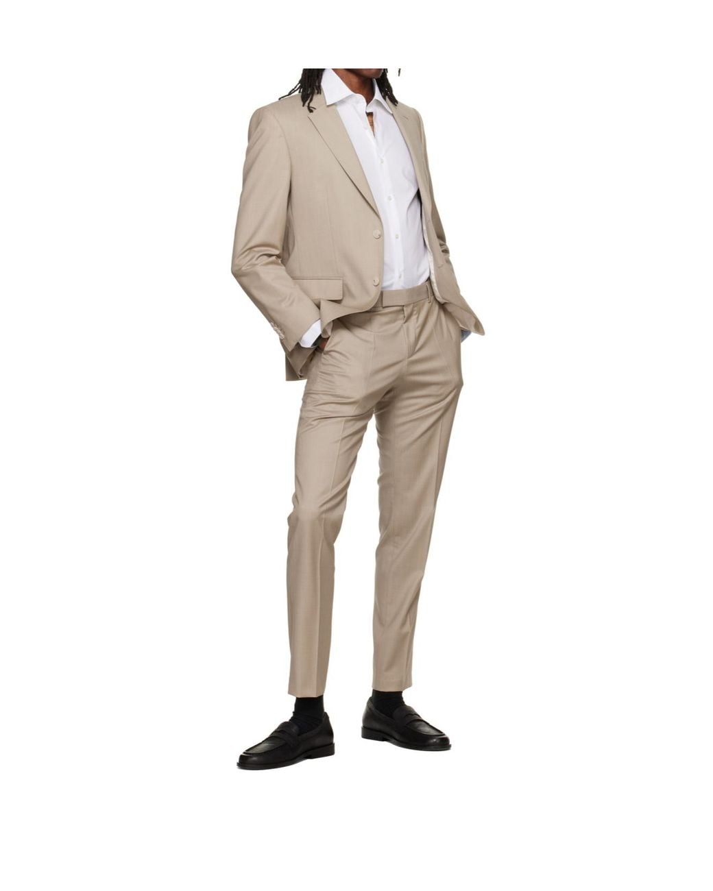 Boss Natural Single-Breasted Suit for men