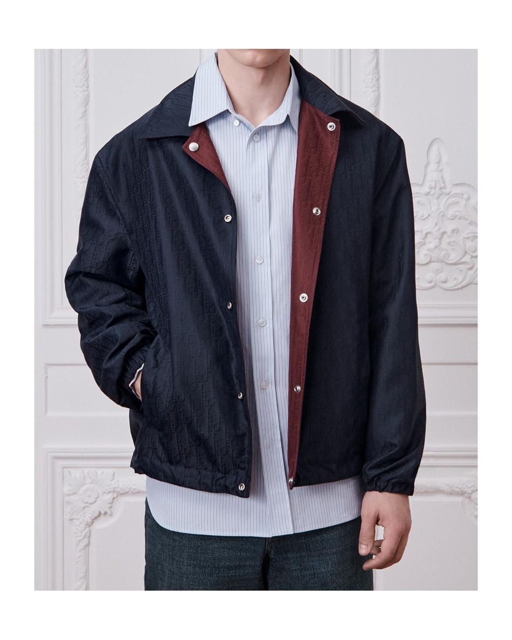 Dior Blue Oblique Reversible Jacket for men