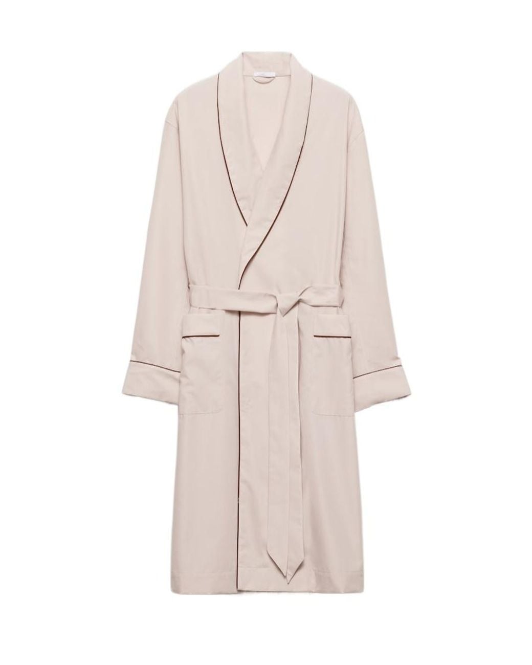 Prada Multicolor Cotton Blend Robe Coat for men