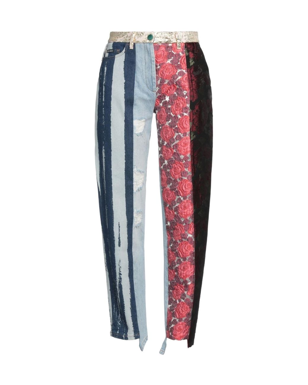 Dolce & Gabbana Blue Printed Casual Trousers