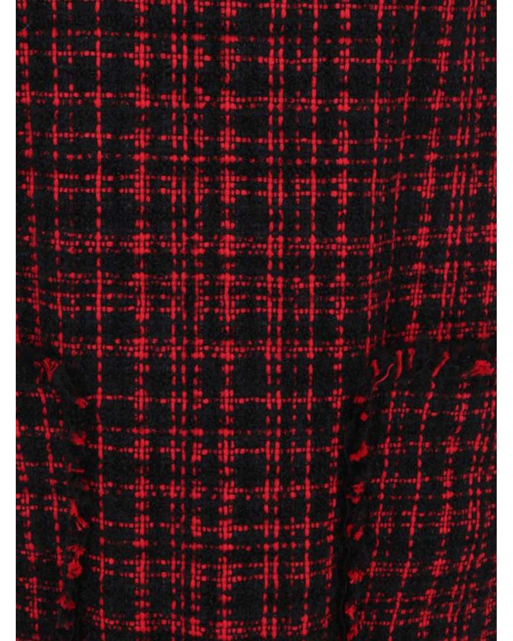 Dolce & Gabbana Red Short Tweed A-Line Dress