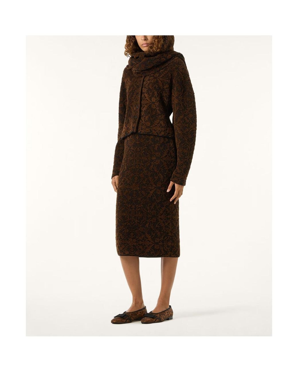 Loro Piana Brown Gardenia Skirt