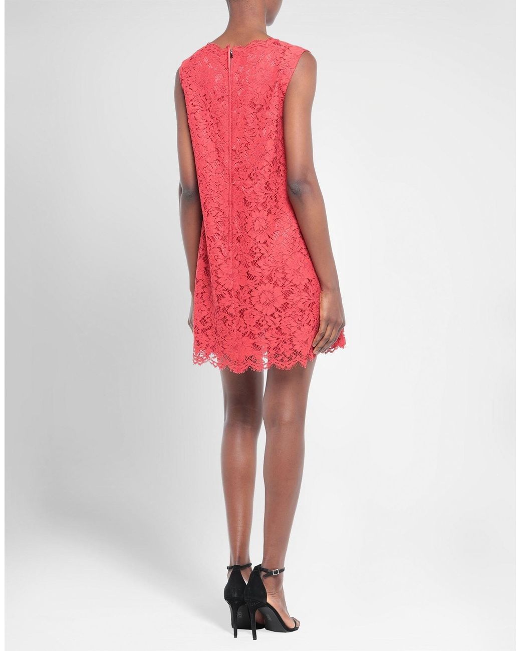 Dolce & Gabbana Red Mini Dress Cotton, Viscose, Polyamide
