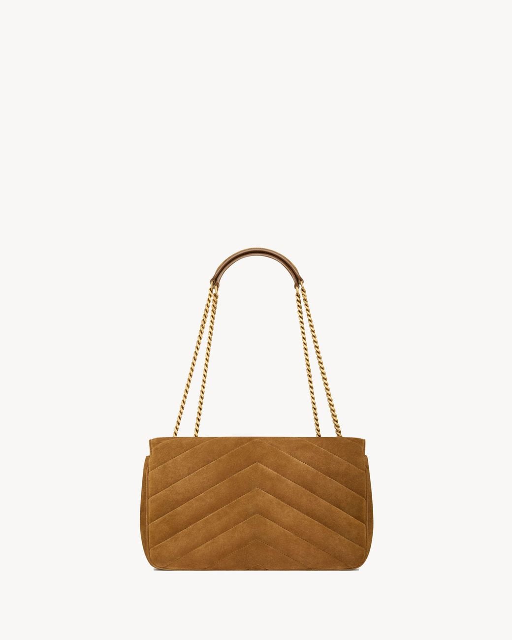 Saint Laurent Brown Loulou Medium Shoulder Bag