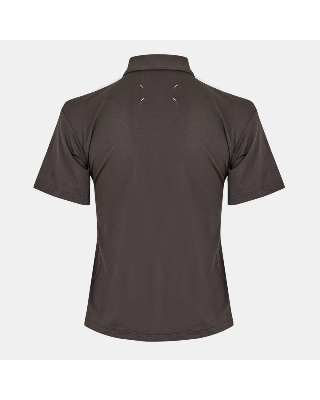 Maison Margiela Gray Dark Short-Sleeve Polo Top