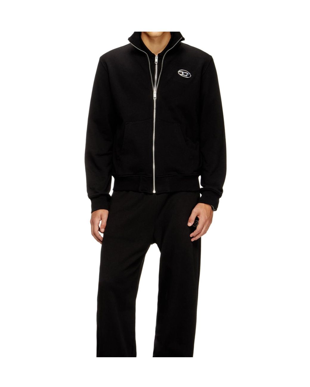 DIESEL Black S-Ginni-Zip-Od for men
