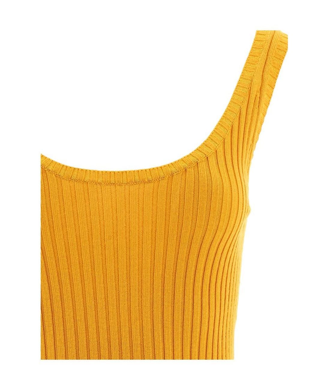Chloé Yellow Rib Vest