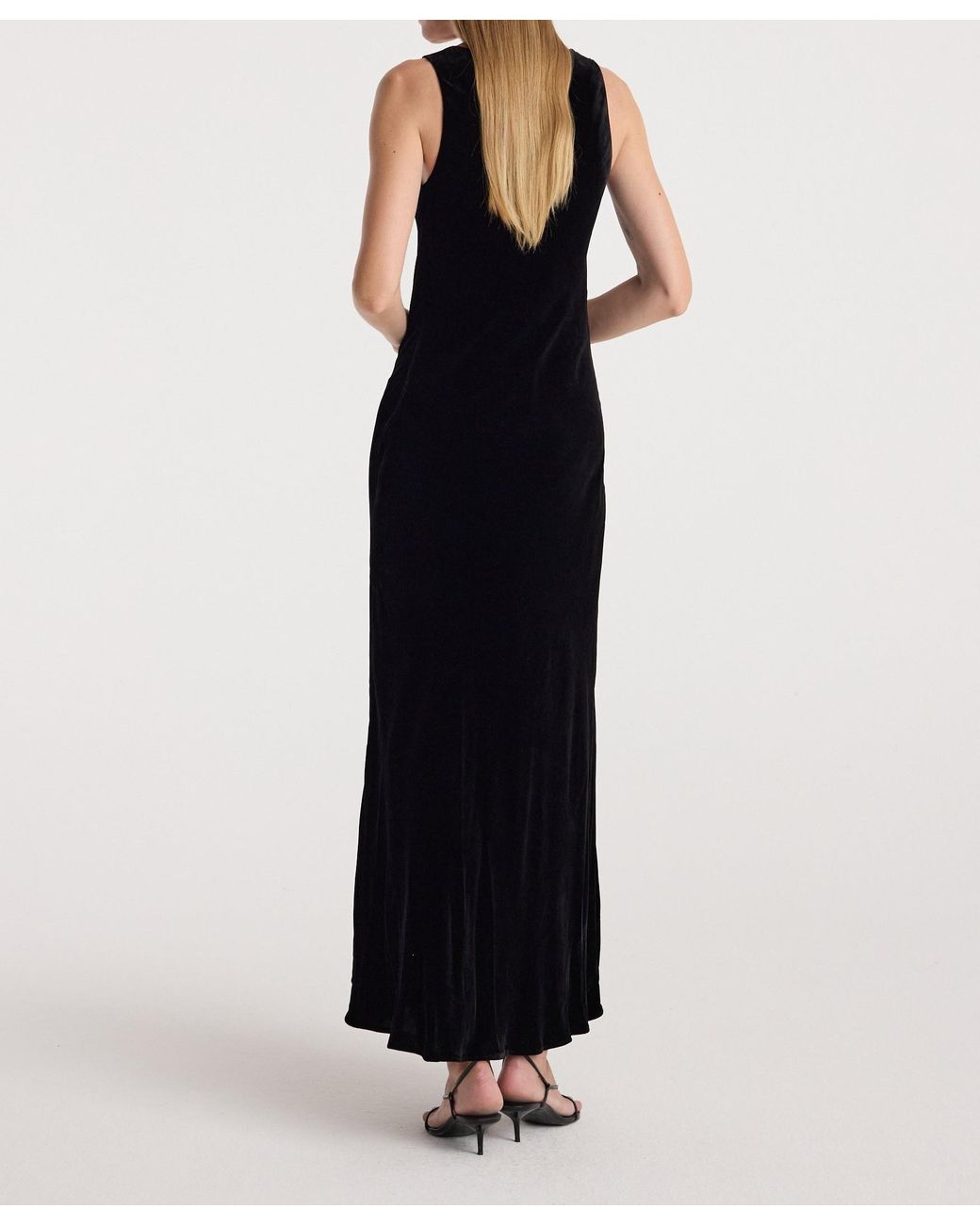 Rohe Black Scoop-Neck Velvet Dress