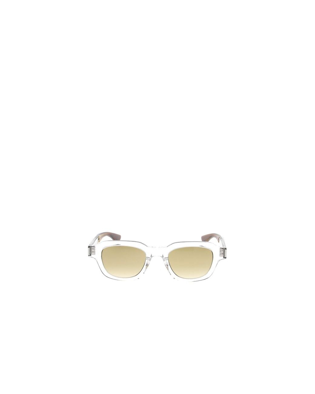 Saint Laurent White Eyewear Rectangular Frame Sunglasses for men