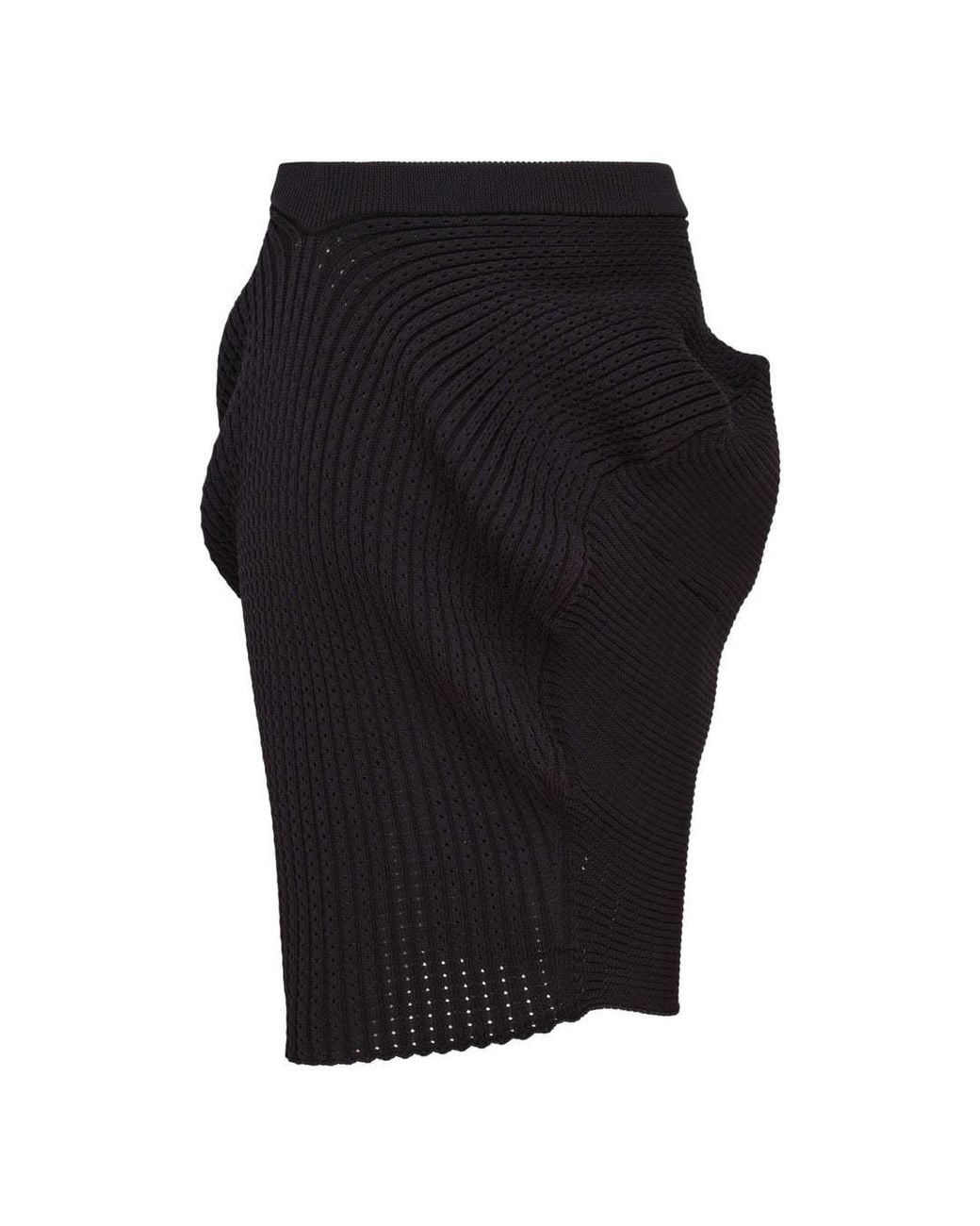 Issey Miyake Black Knit Skirt