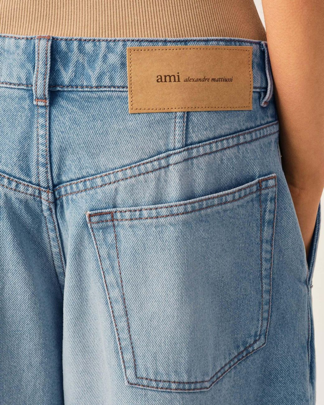 AMI Blue Ami Balloon Fit Jeans
