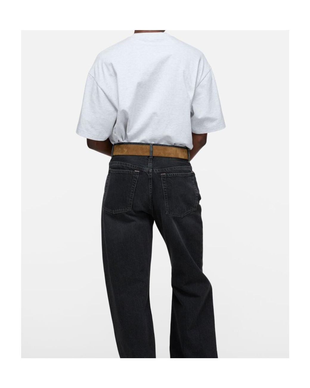 Acne White Logo-Print T-Shirt for men