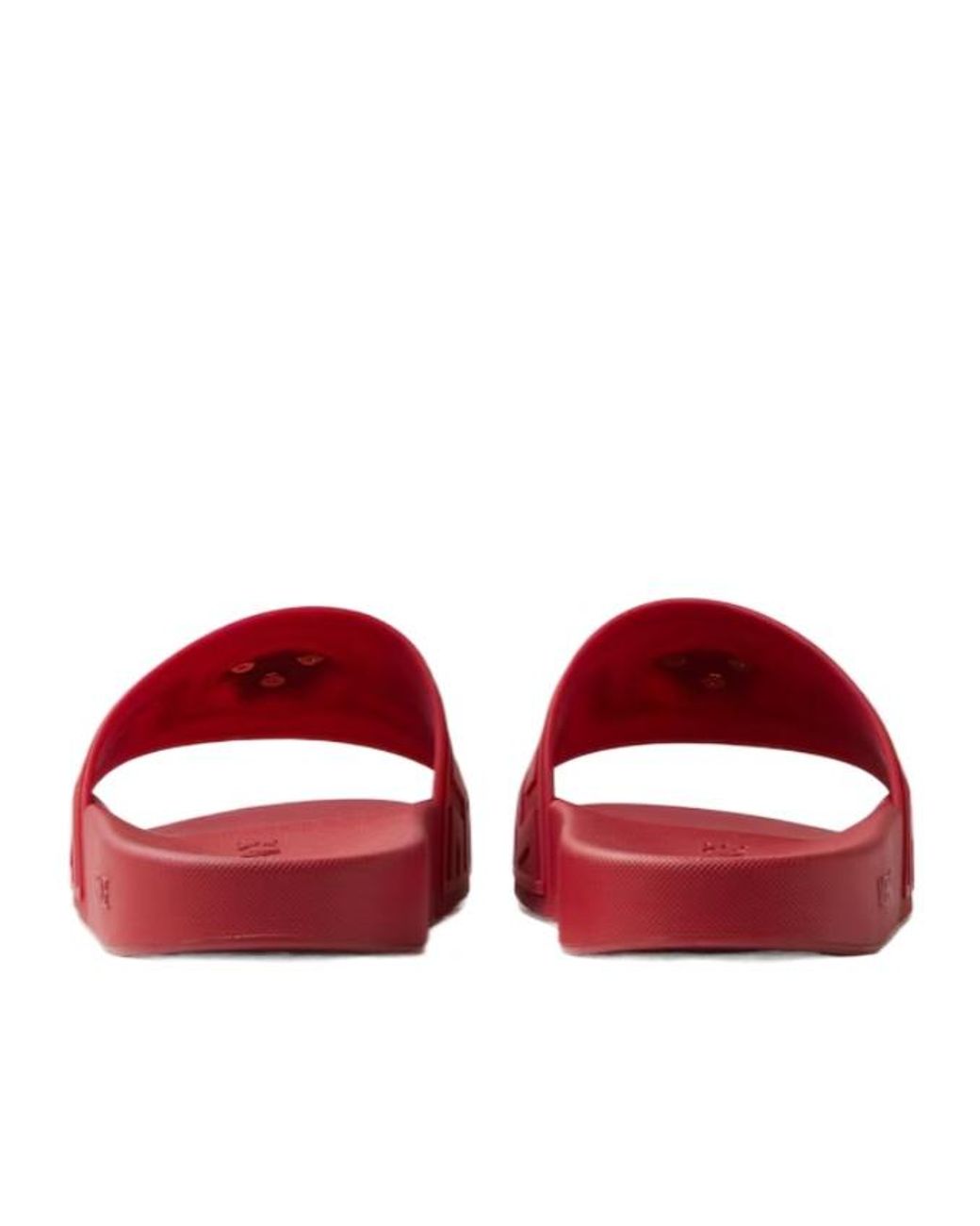 Versace Red Medusa-Motif Open-Toe Slippers for men