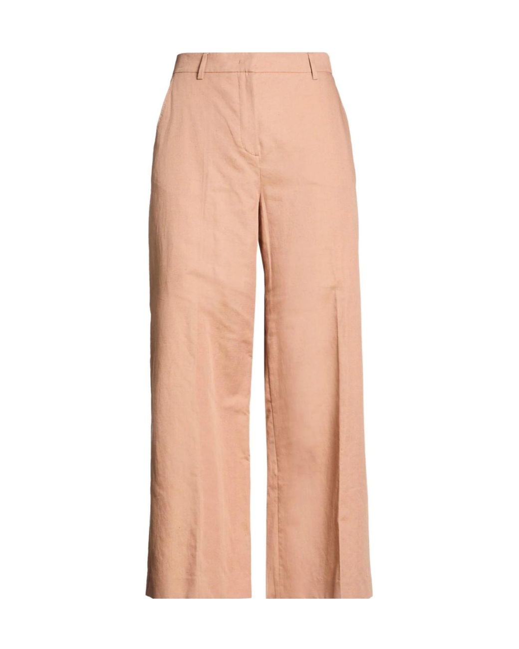 Weekend by Maxmara Pink Loose Solid-Color Trousers