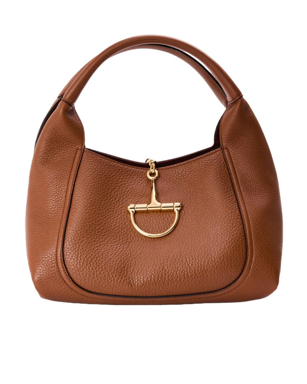 Gucci Brown Plain Soft Hobo Bag