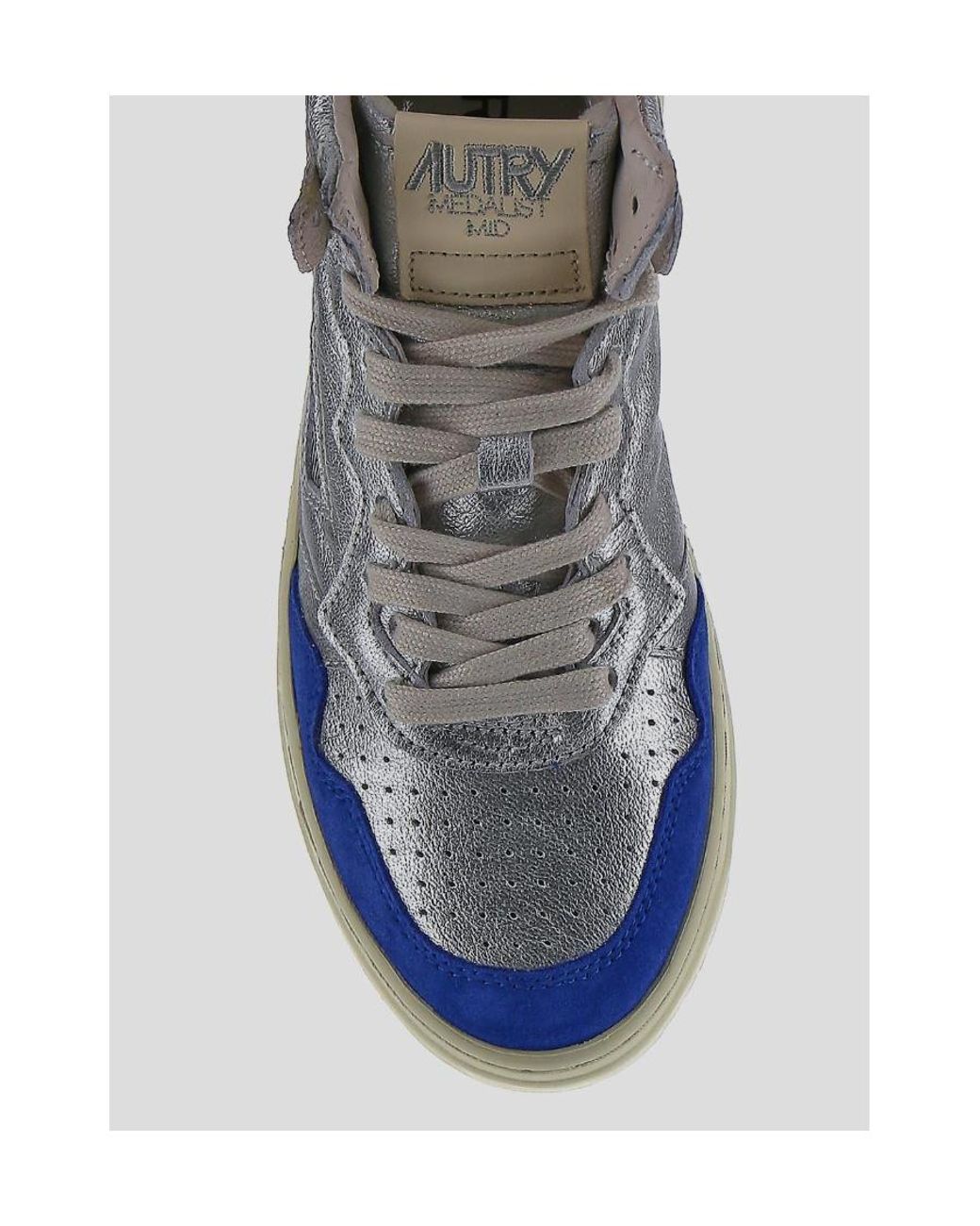 Autry Blue High-Top Sneakers for men