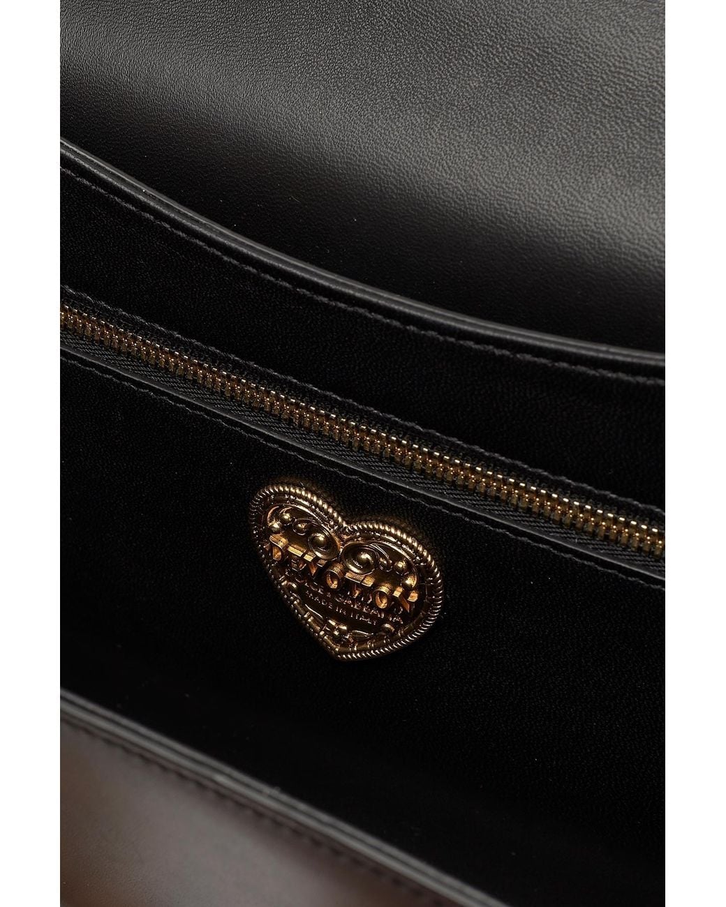 Dolce & Gabbana Black Devotion Crossbody Bag